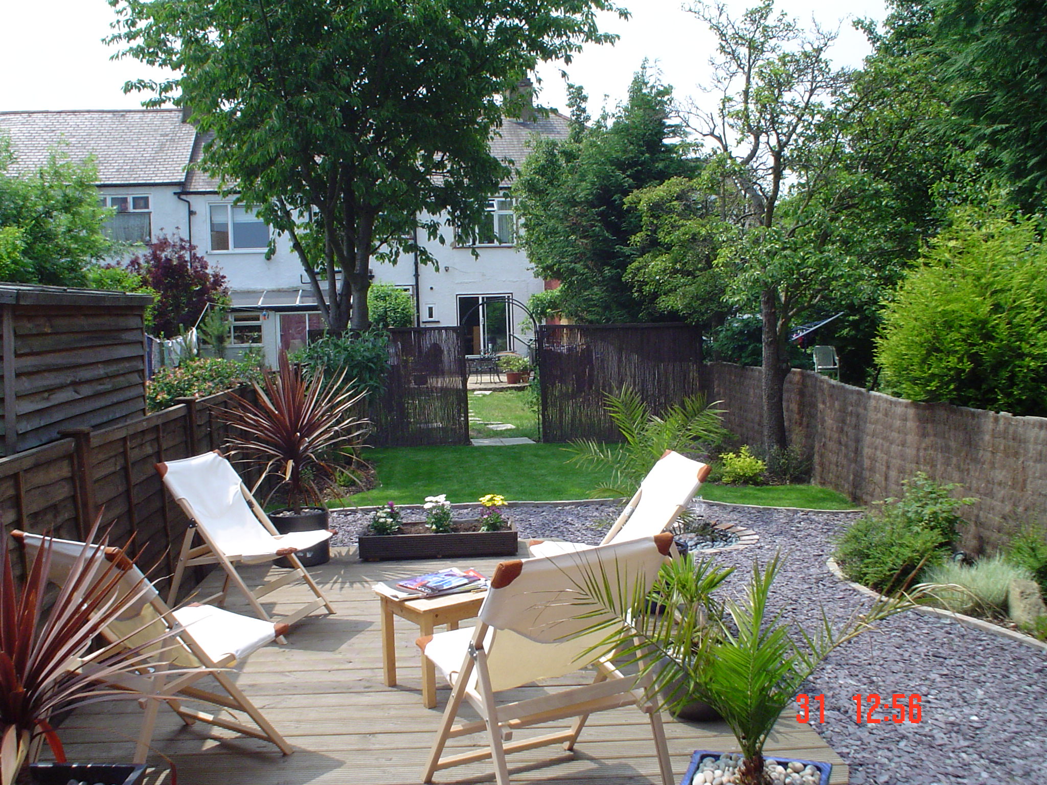 New grass and decking