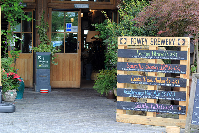 Fowey brewery beer Lostwithiel