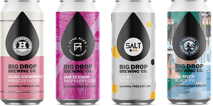 BigDrop alcohol free cans beer