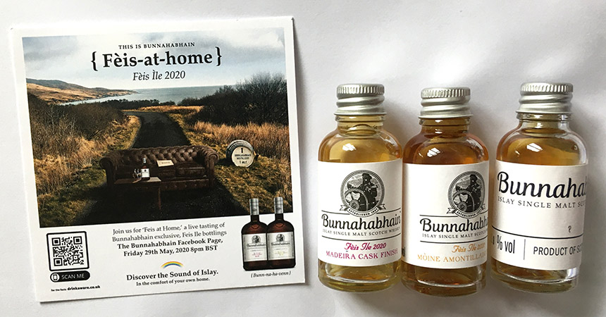Bunnahabhain whisky drams