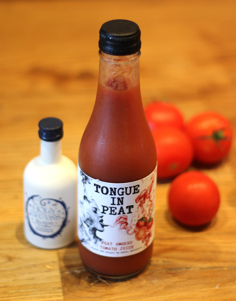 Peat Smoked tomato juice